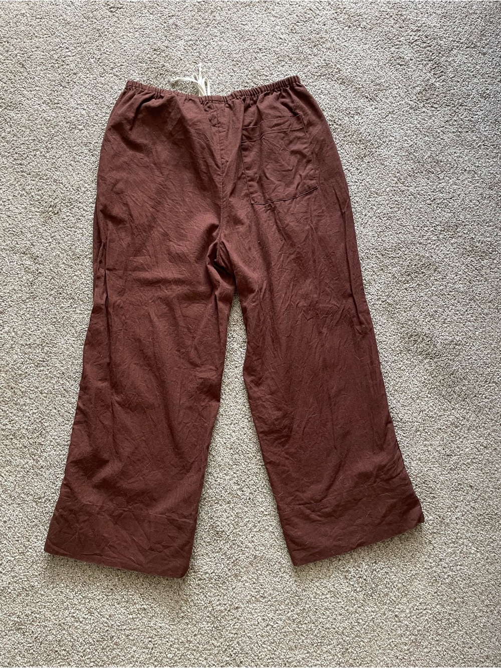 Free People Wide-Leg Linen Cotton Pants - Picture 3 of 5